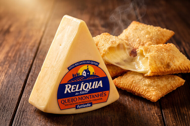 Queijo Parmesão Relíquia com salgados assados