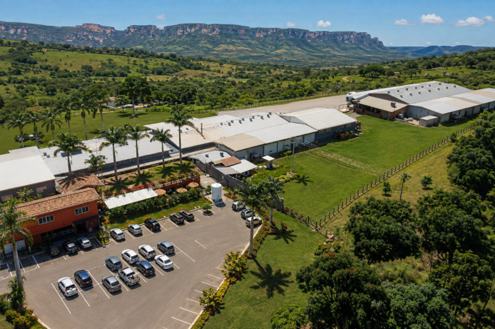 Vista aérea da unidade de São Roque de Minas (MG), na Serra da Canastra